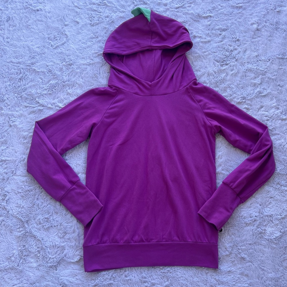 Bumblito Purple & Teal Dinosaur Stretchy Hoodie - Size 5/6 Years